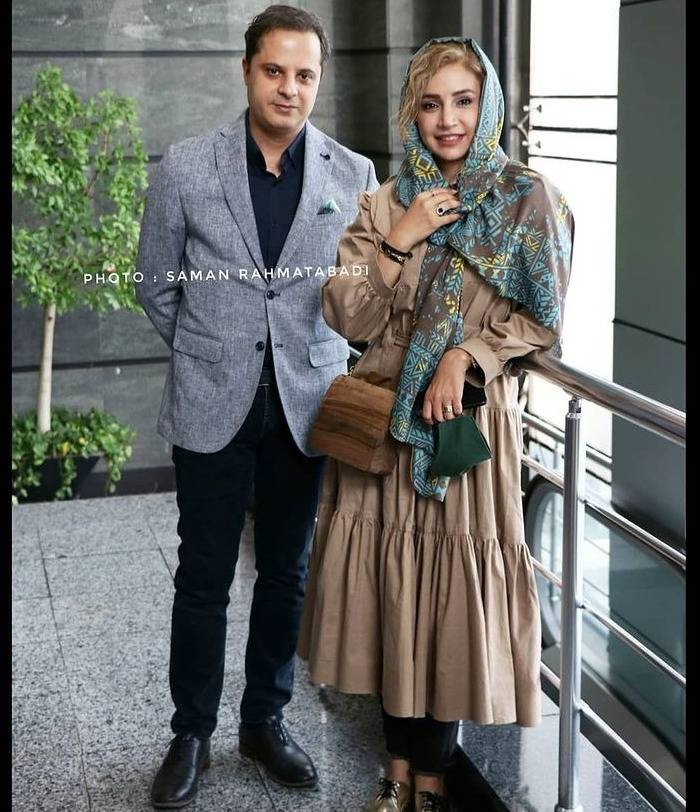شبنم قلی خانی و همسرش در اکران فیلم تکخال شبنم قلی خانی