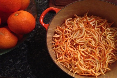 گرفتن تلخی پوست نارنج مربای نارنج, طرز تهیه مربای نارنج, مربای نارنج رشته ای