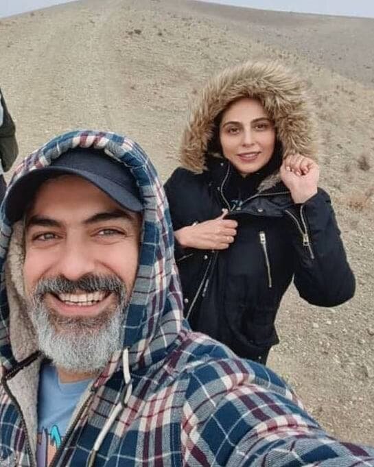 عکس| سلفی مهدی پاکدل به همراه رعنا آزادی ور