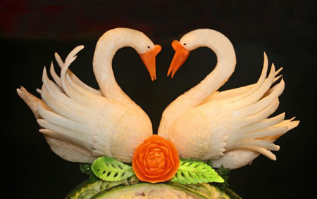 مدل های تزیین هندوانه،میوه آرایی شب چله نمونه تزیین هندوانه و کدو, تزیینات کدو شب چله