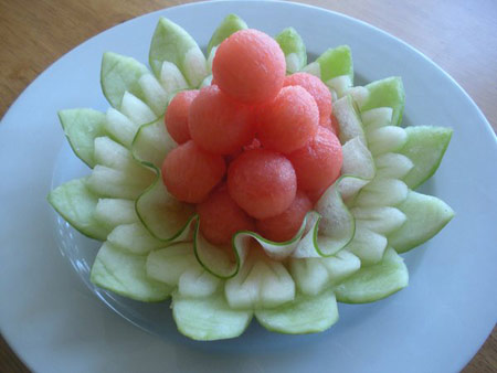 میوه آرایی شب یلدای امسال,تزیین هندوانه و کدو شب یلدا
