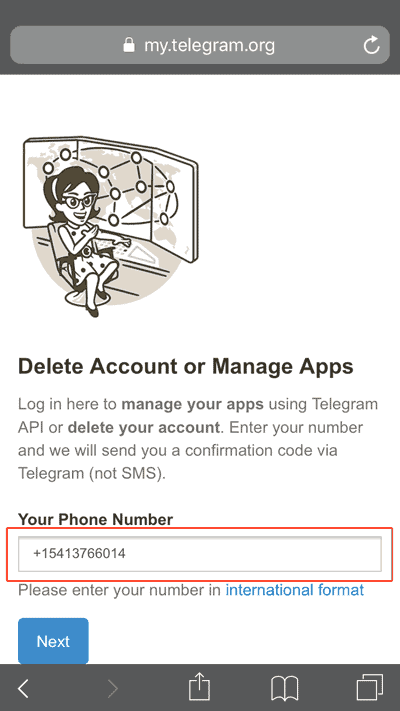 delet acounts telegram delet acounts