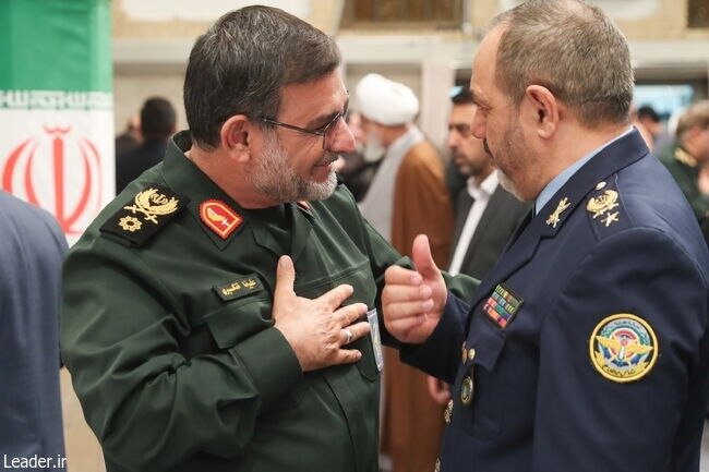 تصاویر فرماندهان بلندپایه سپاه در بیت رهبری