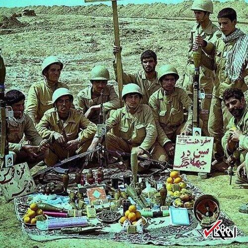 عکسی از یک سفره هفت سین متفاوت و جنگی
